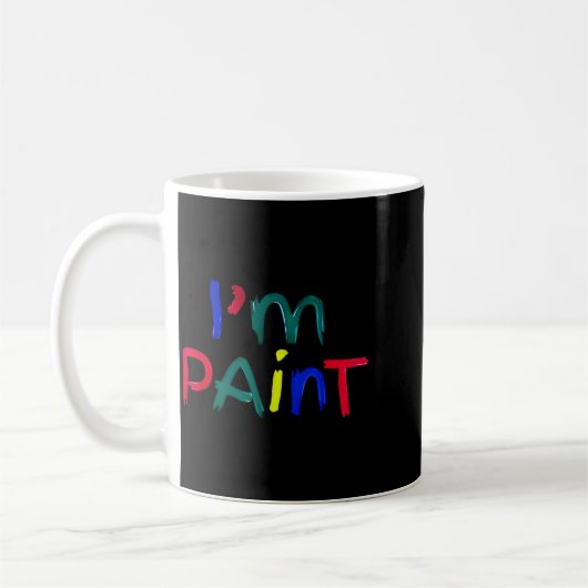 I Heart Love To Finger Paint I'm Paint Cute Couple Kaffeetasse (Links)