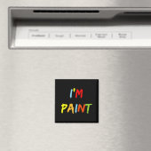 I Heart Love To Finger Paint I'm Paint Cute Couple Magnet (In Situ (Geschirrspüler))