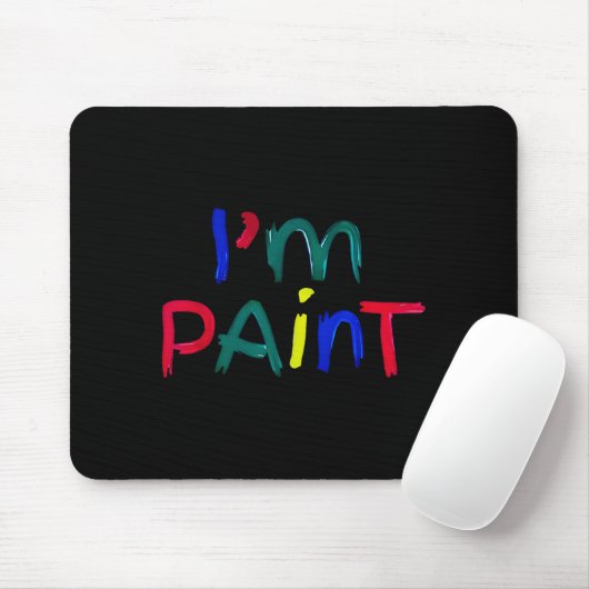 I Heart Love To Finger Paint I'm Paint Cute Couple Mousepad (Mit Mouse)