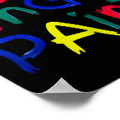 I Heart Love To Finger Paint I'm Paint Cute Couple Poster (Ecke)