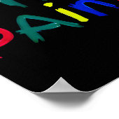 I Heart Love To Finger Paint I'm Paint Cute Couple Poster (Ecke)