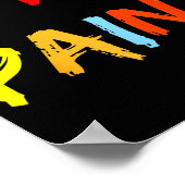 I Heart Love To Finger Paint I'm Paint Cute Couple Poster (Ecke)