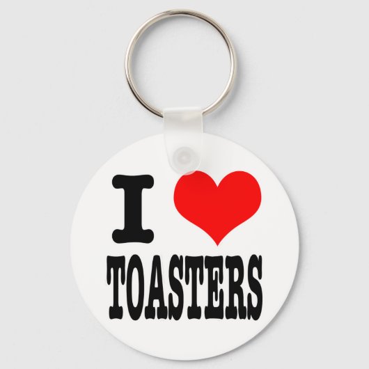 I HEART (LOVE) TOASTERS SCHLÜSSELANHÄNGER (Vorderseite)