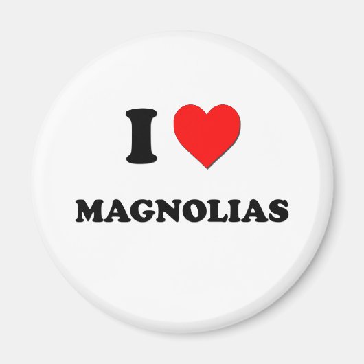 I Heart Magnolias Magnet (Vorne)