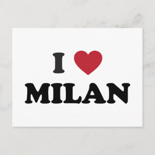 I Heart Mailand Italien Postkarte
