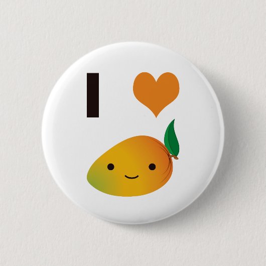 I Heart Mango Button (Vorderseite)