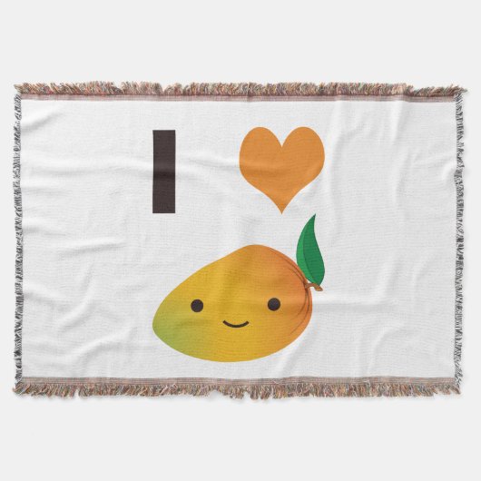 I Heart Mango Decke (Vorderseite)