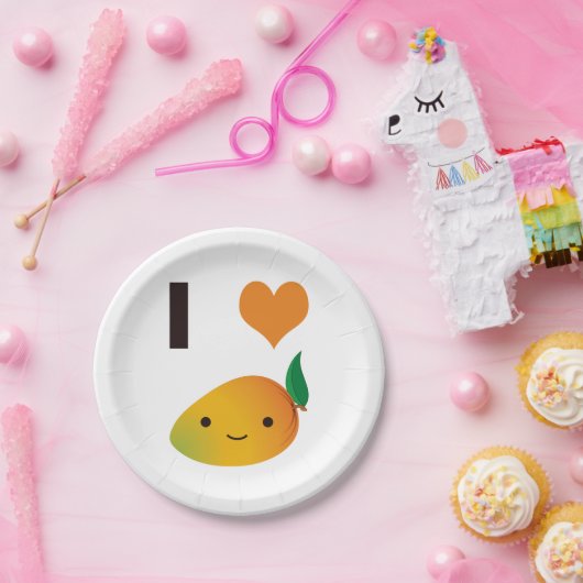 I heart Mango Pappteller (Party)