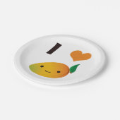 I heart Mango Pappteller (Schrägansicht)