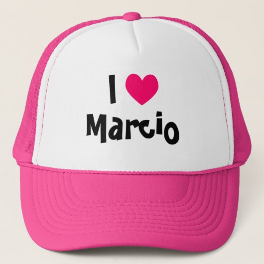 I Heart Marcio Truckerkappe (Vorderseite)