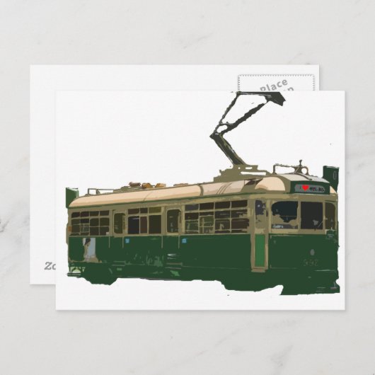 I heart Melbs Tram Postcard Postkarte (Vorne/Hinten)