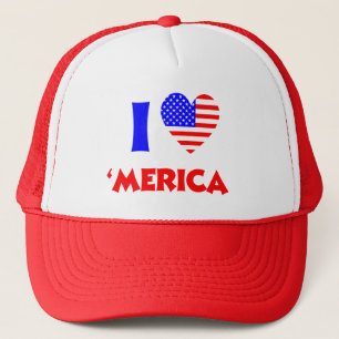 I heart merica truckerkappe