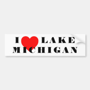 I heart Michigan Autoaufkleber