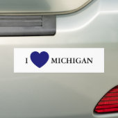 I heart Michigan Autoaufkleber (Auf Auto)