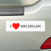 I heart Michigan Autoaufkleber (Auf Auto)