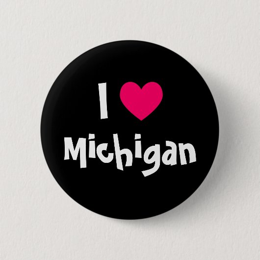 I Heart Michigan Button (Vorderseite)
