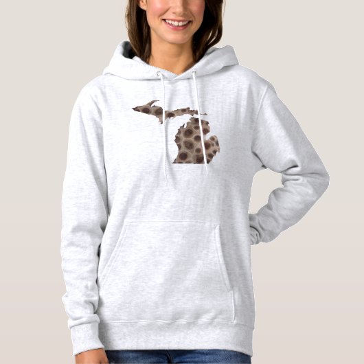 I heart Michigan-Petoskey stone Hoodie (Vorderseite)