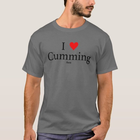 I Heart ming Iowa Oversized T-Shirt (Vorderseite)
