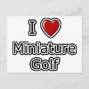 I Heart Miniature Golf Postkarte