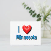 I heart Minnesota Postkarte (Stehend Vorderseite)