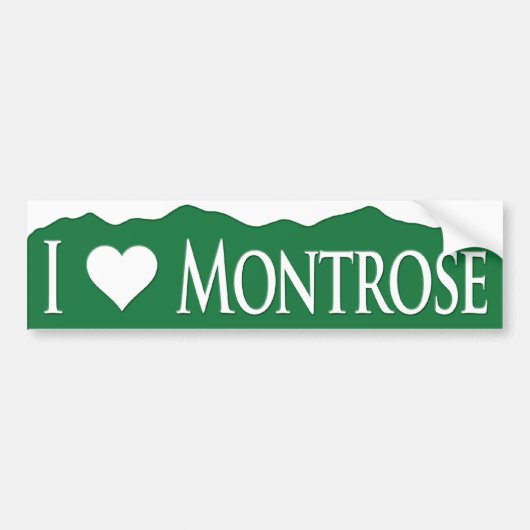 I <heart> Montrose Autoaufkleber (Vorne)