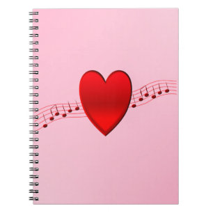 I Heart Music Notizblock