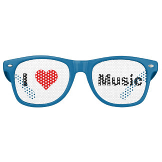 I Heart Music Party Sonnenbrille