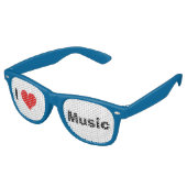 I Heart Music Party Sonnenbrille (Schrägansicht)