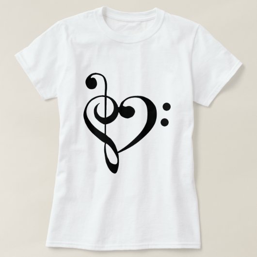 I heart music T-Shirt (Design vorne)