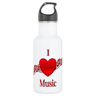 I Heart Music Trinkflasche