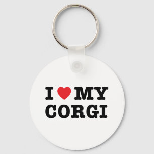 I Heart My Corgi Keychain Schlüsselanhänger