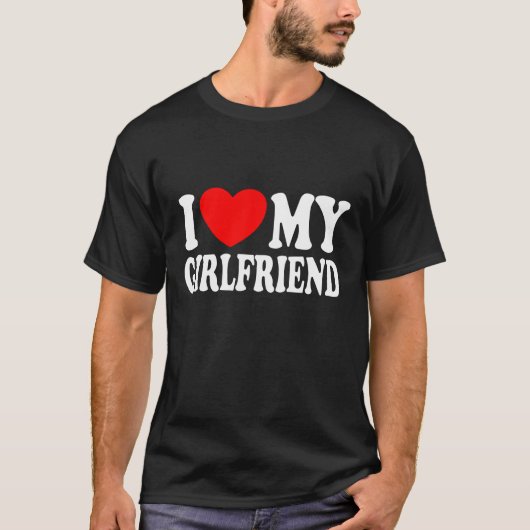I Heart My Girlfriend, I Love My GF T-Shirt (Vorderseite)
