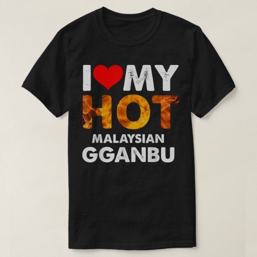 I Heart My Hot Malaysian Gganbu for BFFs Friends T-Shirt (Design vorne)