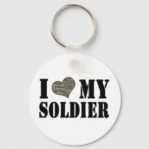I Heart My Soldier Schlüsselanhänger