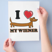 I-HEART-MY-WEINER FLYER (Hand)