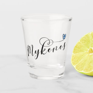 I Heart Mykonos, Griechenland Schnapsglas