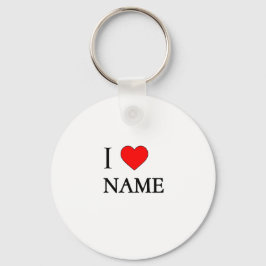 I heart name (customisable) schlüsselanhänger