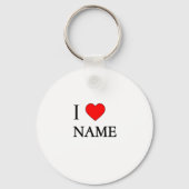 I heart name (customisable) schlüsselanhänger (Rückseite)