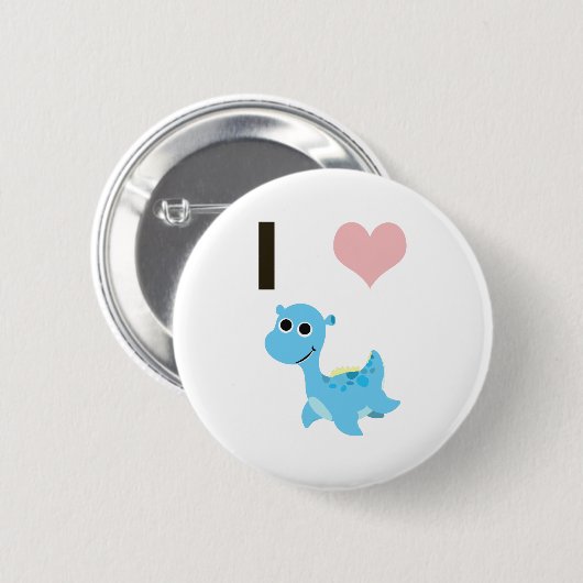 I Heart Nessie Button (Vorne & Hinten)