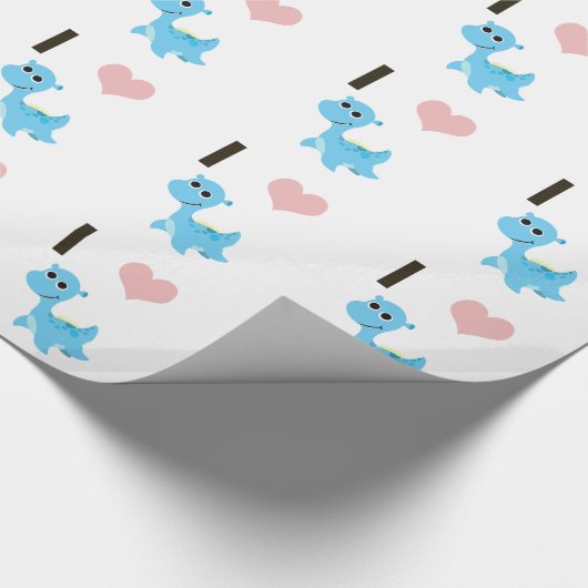 I Heart Nessie Geschenkpapier (Ecke)