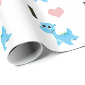 I Heart Nessie Geschenkpapier (Rolleneckpunkt)