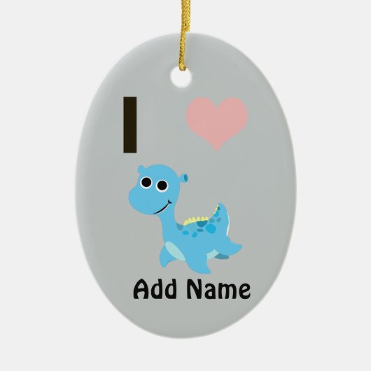 I Heart Nessie Keramikornament (Vorne)