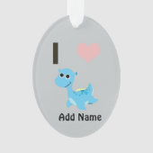 I Heart Nessie Ornament (Vorderseite)