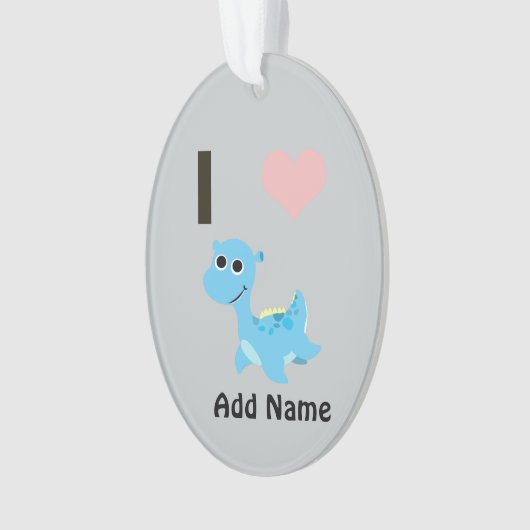 I Heart Nessie Ornament (Vorderseite)