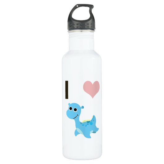I Heart Nessie Trinkflasche (Vorderseite)