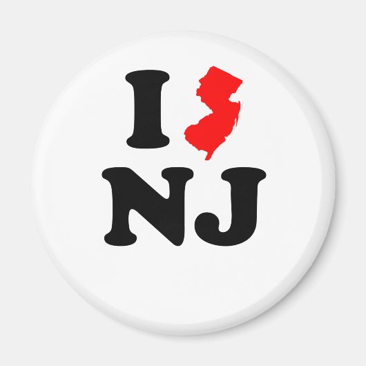 I Heart NJ Magnet (Vorne)