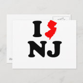 I Heart NJ Postkarte (Vorne/Hinten)