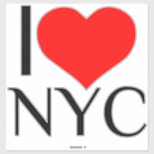 I HEART NYC AUFKLEBER (Blatt)