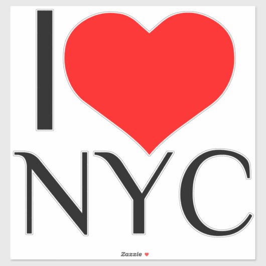 I HEART NYC AUFKLEBER (Blatt)