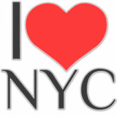 I HEART NYC AUFKLEBER (Vorderseite)